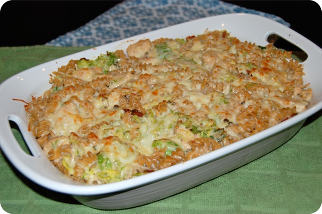 Chicken, Bacon & Brussels Sprout Mac & Cheese